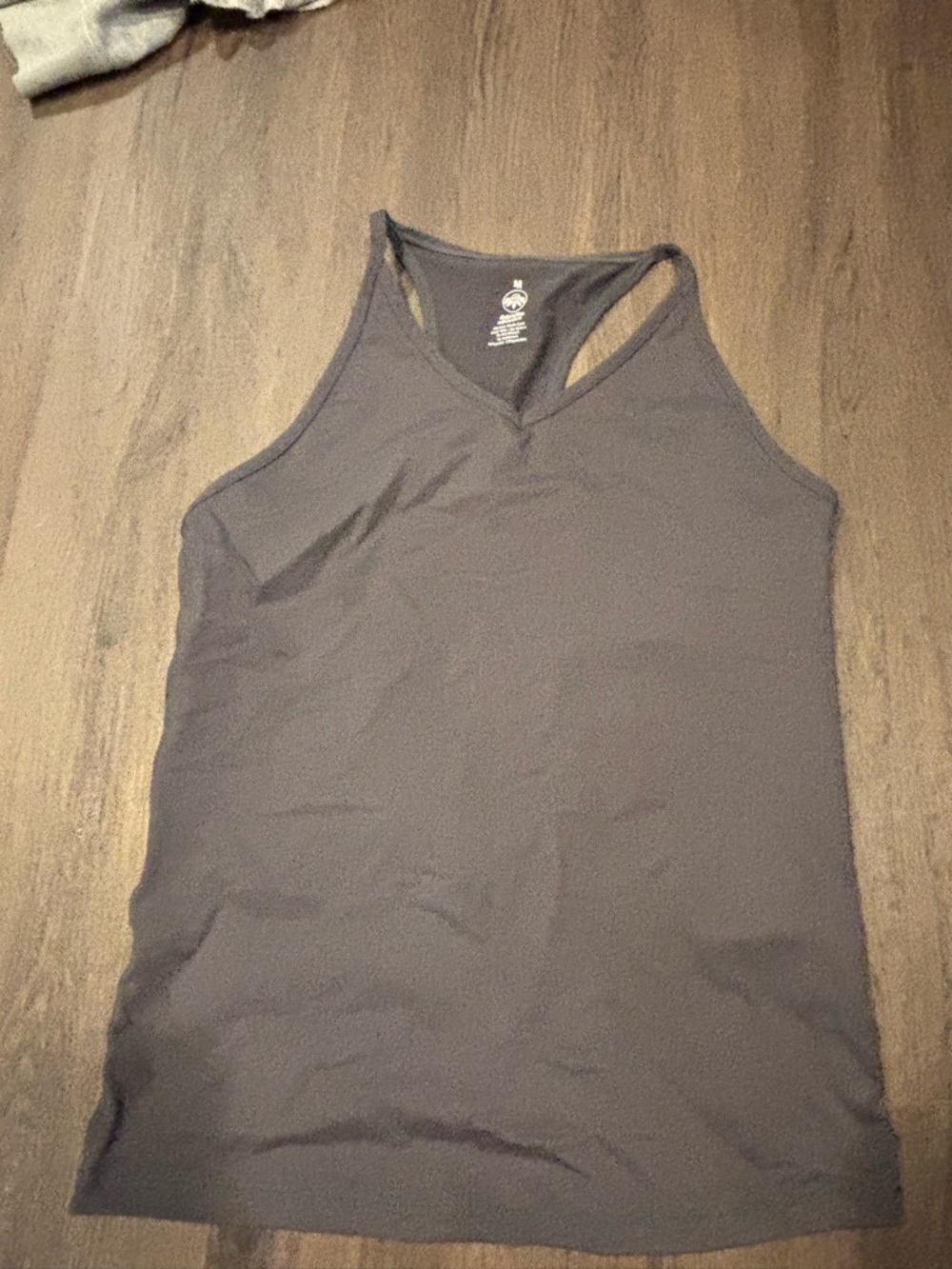 Senita Athletics Charcoal V-Neck Racerback Tank
